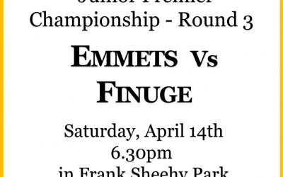 Emmets welcome Finuge this Saturday
